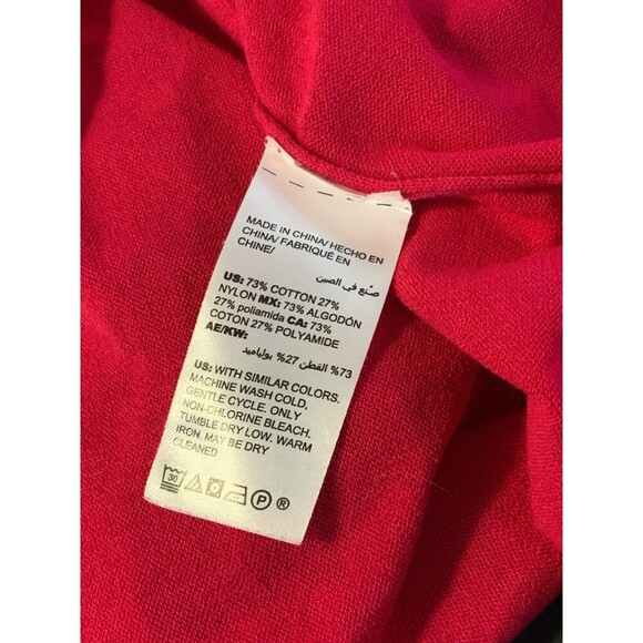 Chico’s Women’s 4 US 2XL Dark Pink Knit Cardigan Drawstring Ruched Wrist - Picture 7 of 11